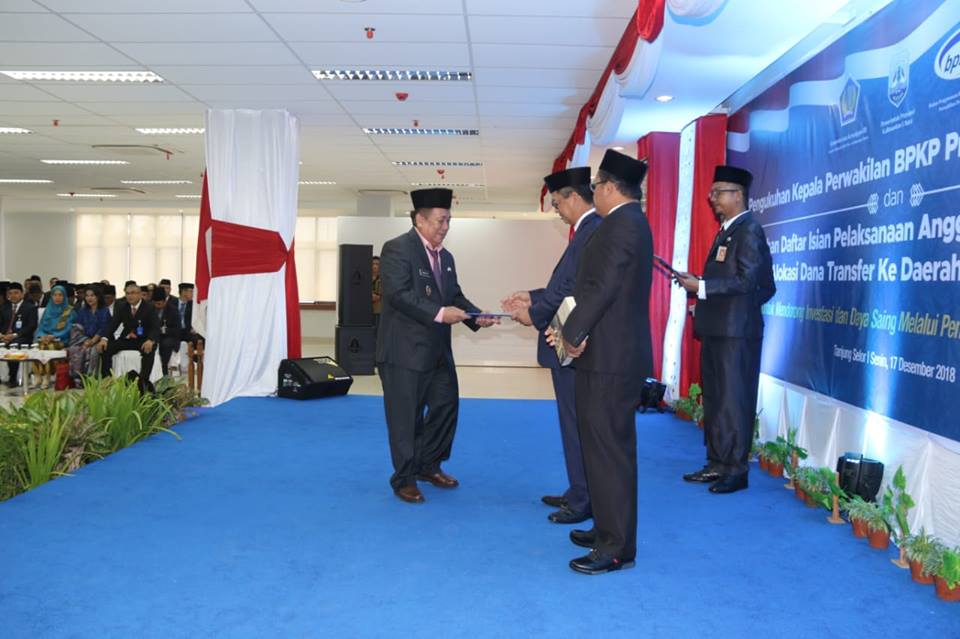 Wabub hadiri Pengukuhan Kepala Perwakilan BPKP Prov. Kalimantan Utara dan Penyerahan Daftar Isian Pelaksanaan Anggaran (DIPA) Tahun 2019